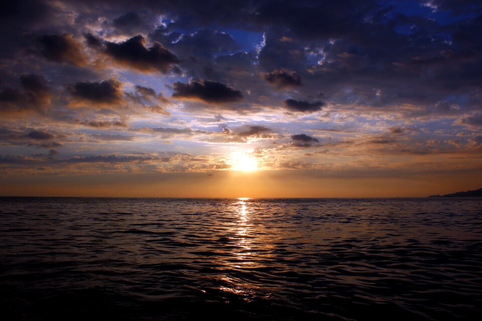 Twilight nature sea
