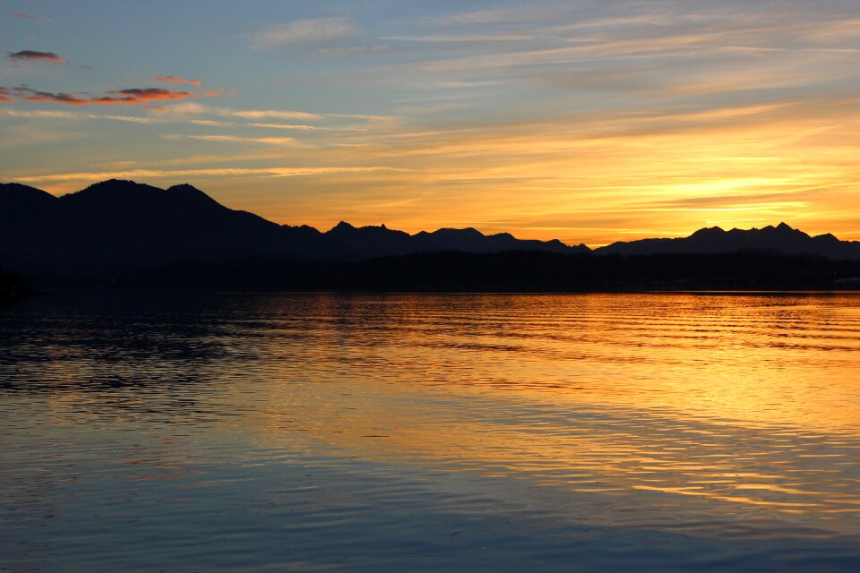 Sky dusk mirroring