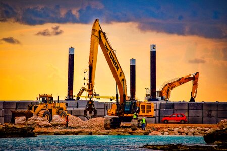 Heavy machines sky machine