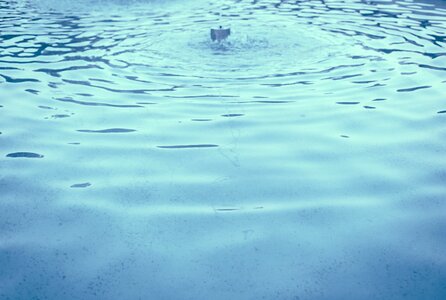 Blue clear closeup