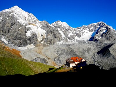 Alm hut landscape alm