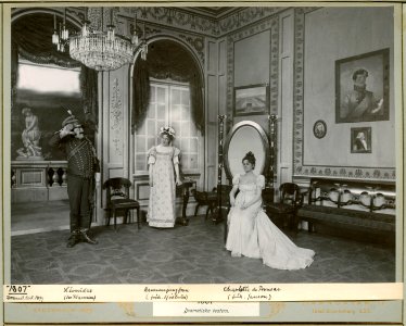 1807, Dramatiska teatern 1899. Föreställningsbild - SMV - H10 017