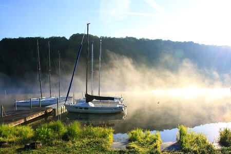 Sky lake fog