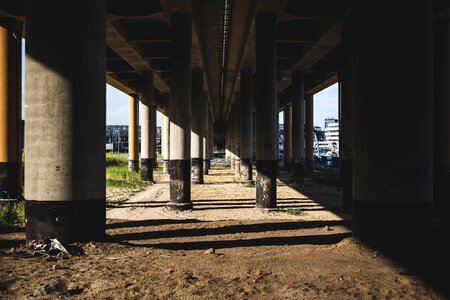 Column columns overpass photo