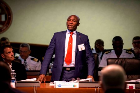 181203-N-WO404-074 Jean Mendoua, Chief of Staff of the Cameroon Navy