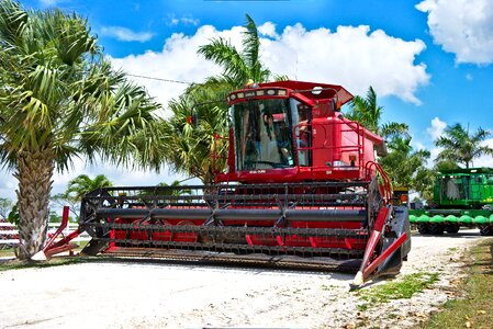 Agriculture harvester machinery photo