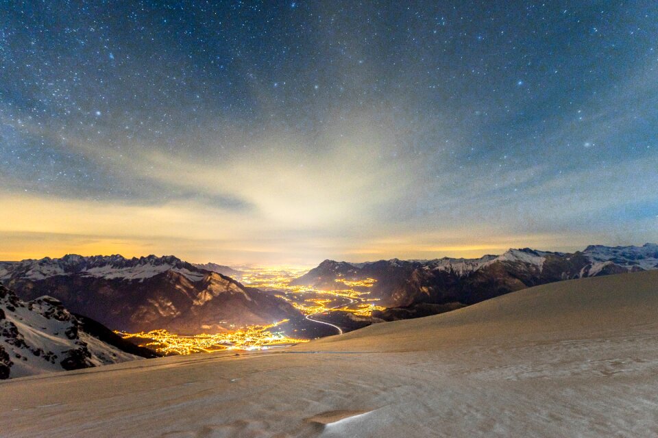 View winter lights