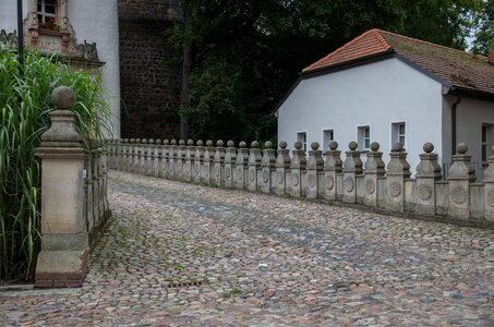 Stone railing architecture house