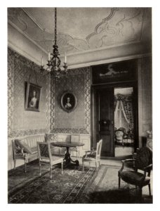 182 Basel. — Wohnzimmer eines Patrizierhauses in der Rittergasse photo