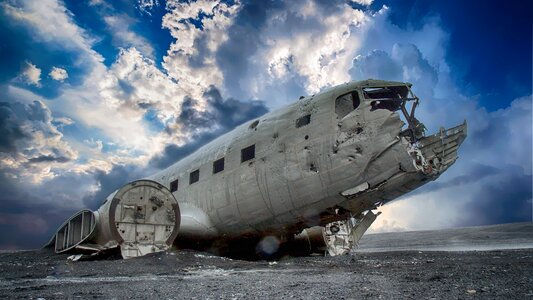 Aircraft aviation wreckage