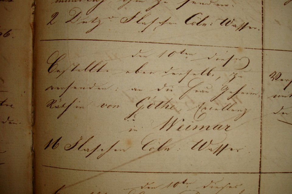 1814-Goethe-Bestellung