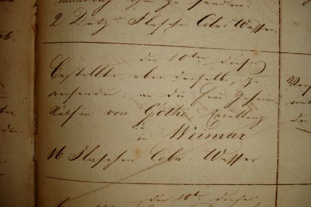 1814-Goethe-Bestellung