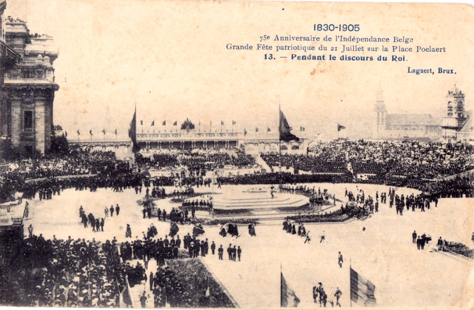 1830 1905, 75º aniversário da independência belga, 13, Arquivo de Villa Maria, Angra do Heroísmo, Açores.