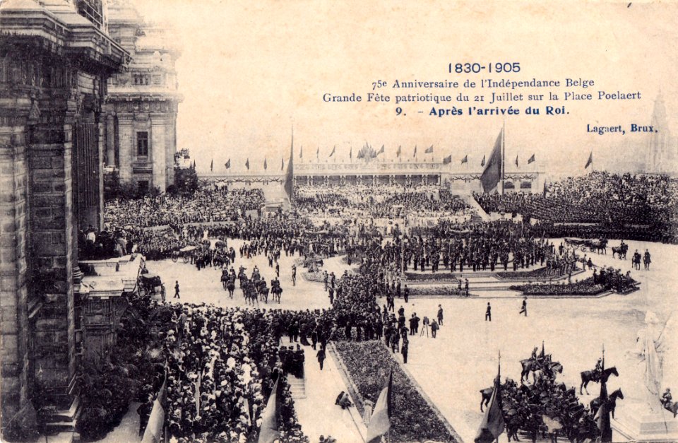 1830 1905, 75º aniversário da independência belga, 9, Arquivo de Villa Maria, Angra do Heroísmo, Açores.