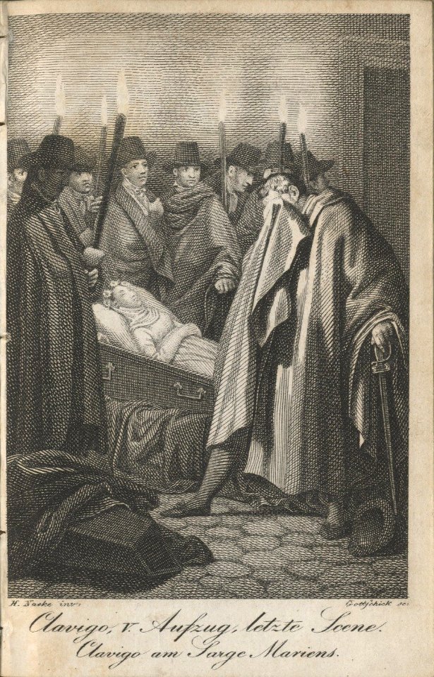 1816 Johann Christian Benjamin Gottschick nach Gustav Heinrich Naecke, Clavigo V 1