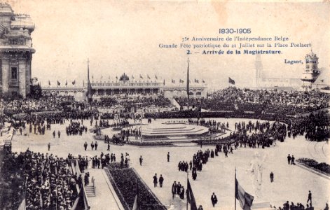 1830 1905, 75º aniversário da independência belga, 2, Arquivo de Villa Maria, Angra do Heroísmo, Açores.