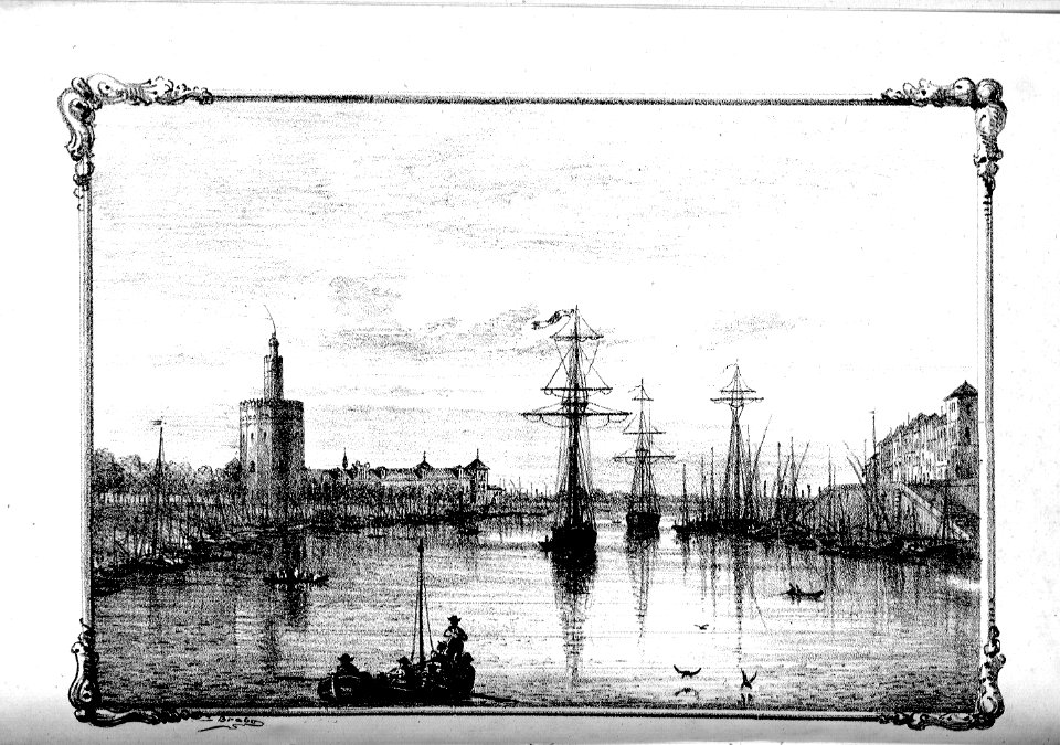 1844, La Floresta Andaluza, segunda serie, tomo primero, Vista de Sevilla, Brabo