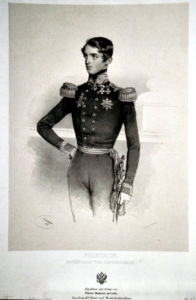 Erzherzog Friedrich 1841 Litho