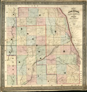1851 Rees map of Chicagoland