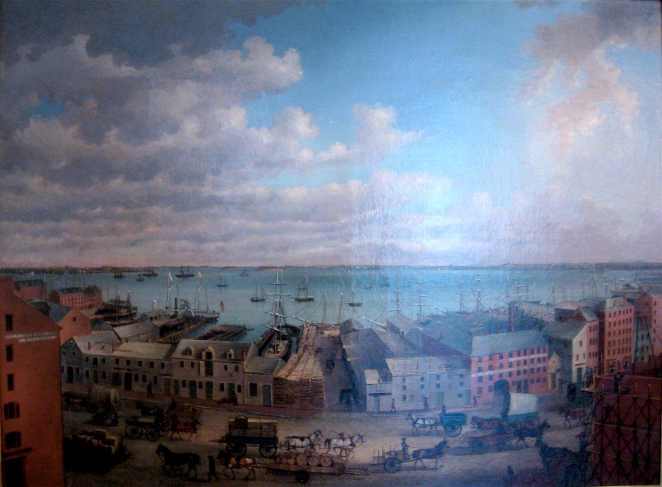 1853 View of Boston Harbor by John White Allen Scott Old State House Museum, Boston, MA - IMG 6705