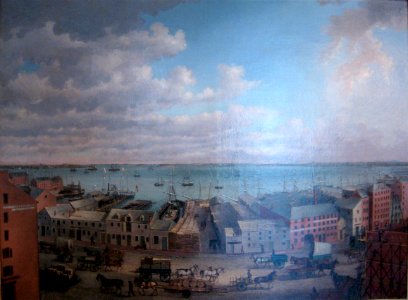 1853 View of Boston Harbor by John White Allen Scott Old State House Museum, Boston, MA - IMG 6705
