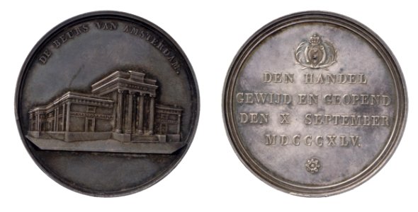 1845, opening en inwijding van de Nieuwe Beurs, objectnr PA 1699