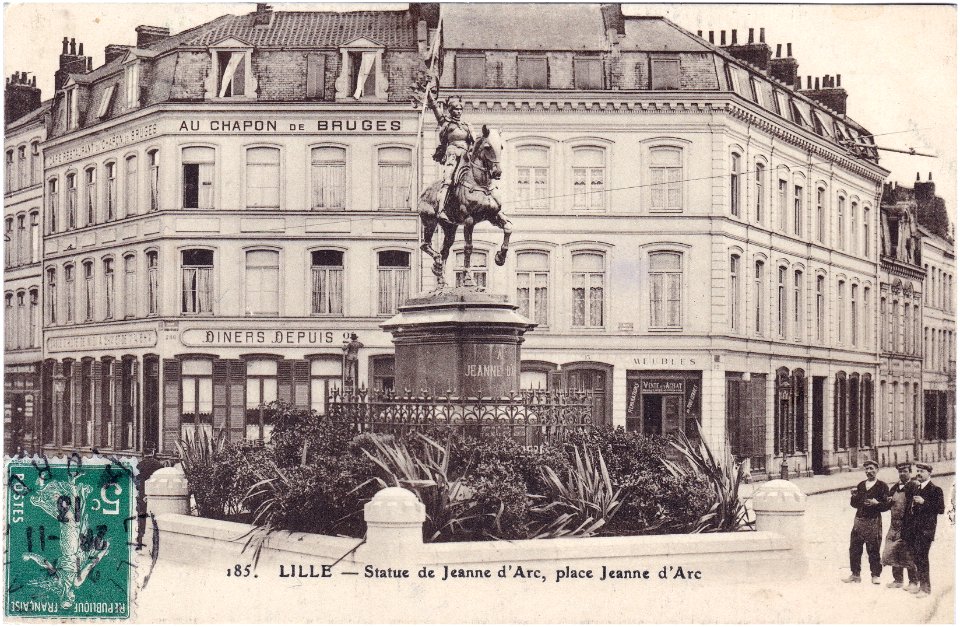 185. Lille — Statue de Jeanne d'Arc, place Jeanne d'Arc