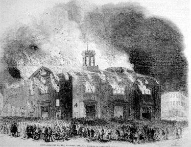 1852 fire NationalTheatre Boston photo