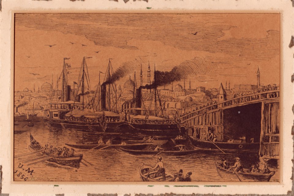 1856 gravure Istanbul Constantinople