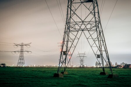 Field transmission line photo