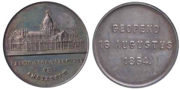 1864, opening van het Paleis voor Volksvlijt, objectnr PB 398
