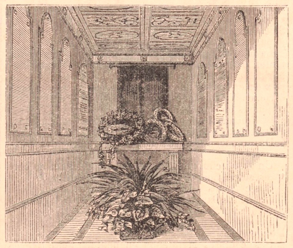 18681128 - Le Monde illustré - Intérieur du tombeau des Rotschild