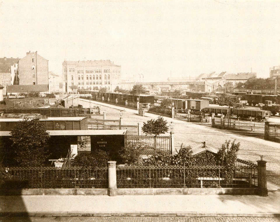 1869 Der alte Güterbahnhof auf der Eselswiese, Hannover