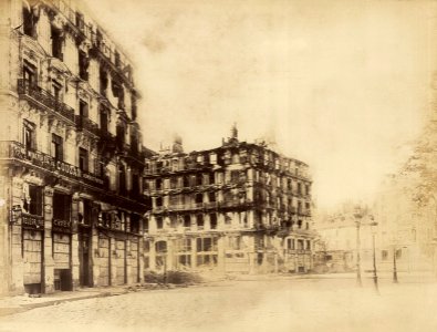 1871 place de la République et barricade du boul. Voltaire
