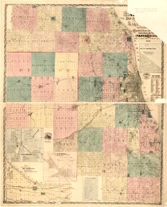 1870 Van Vechten's map of Chicagoland