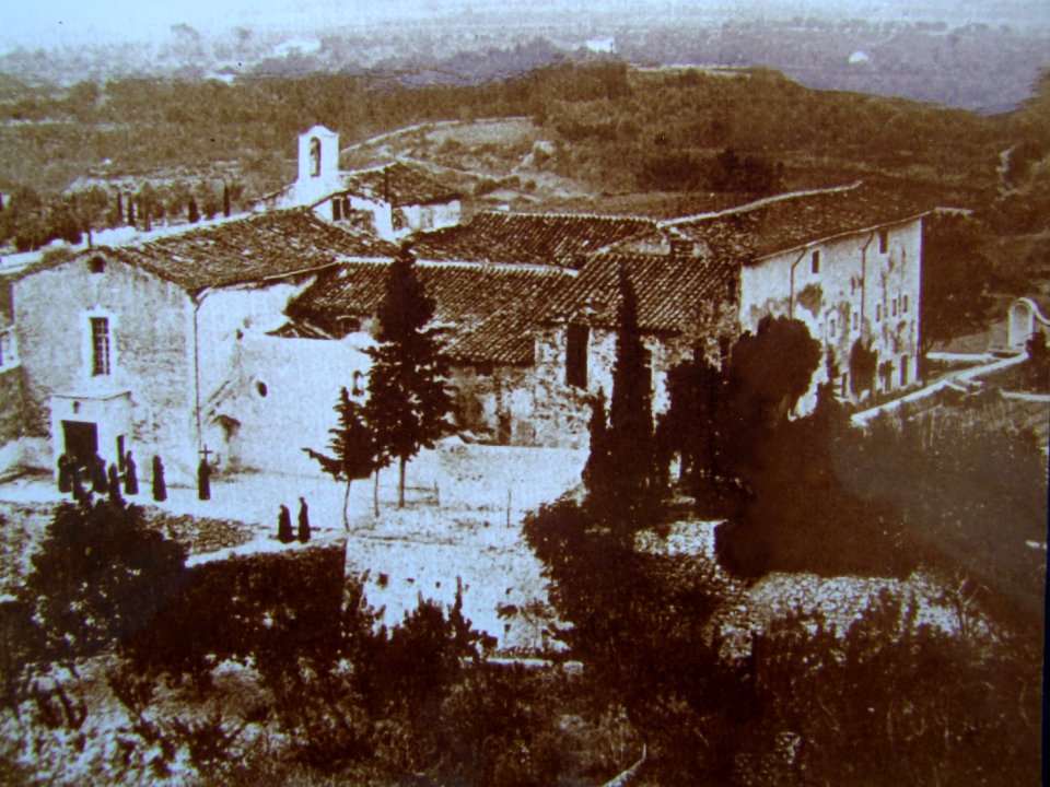 1880,(vers).Site des Capucins à Céret, lors de l'ultime communauté de moines présente.