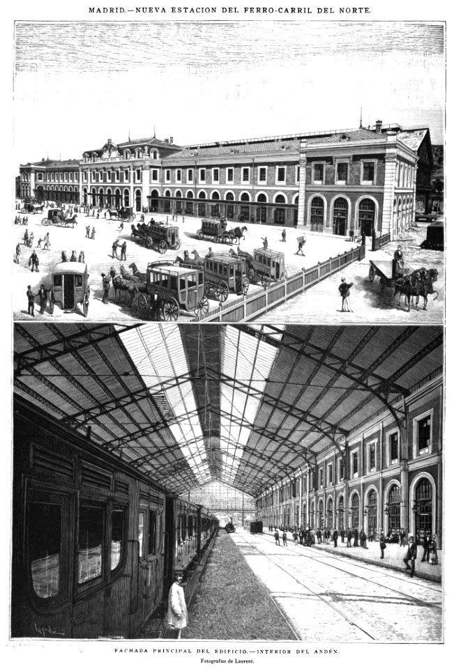 1882-08-08, La Ilustración Española y Americana, Nueva estación del Ferro·carril del Norte