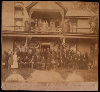 1889 reunion of 60th North Carolina Infantry Regiment) - Brown, 7 & 9 Patton Avenue, Asheville, N.C LCCN2017660605