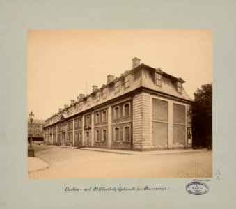 1890 circa Königliches Archiv Hannover, Archivstraße, Am Archive, mit der Brückmühle