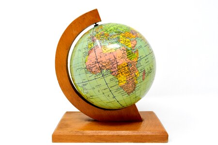 Planet old world globe stand