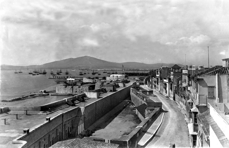 1890s G Washington Wilson Line Wall N of Commercial Square