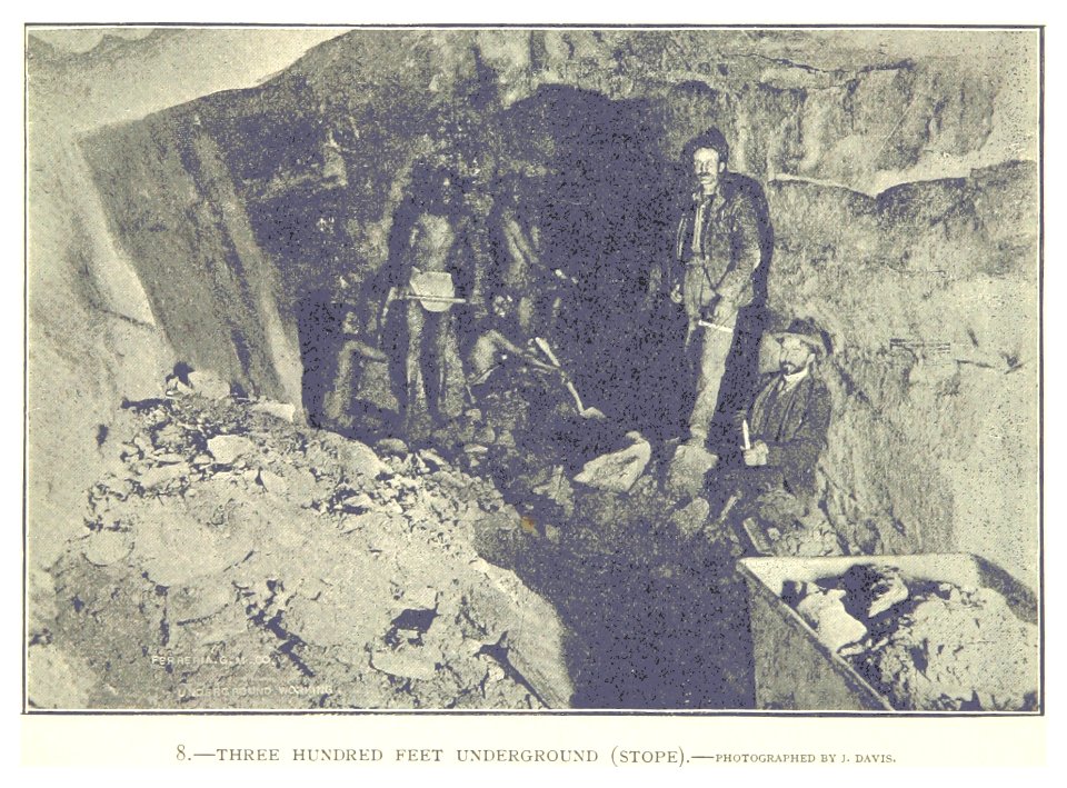 FERREIRA GOLD MINING CO. - Three hundred feet underground (stope)