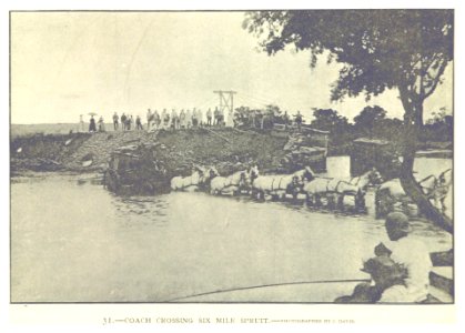 JOBURG (1893) Coach crossing Six Mile Spruit