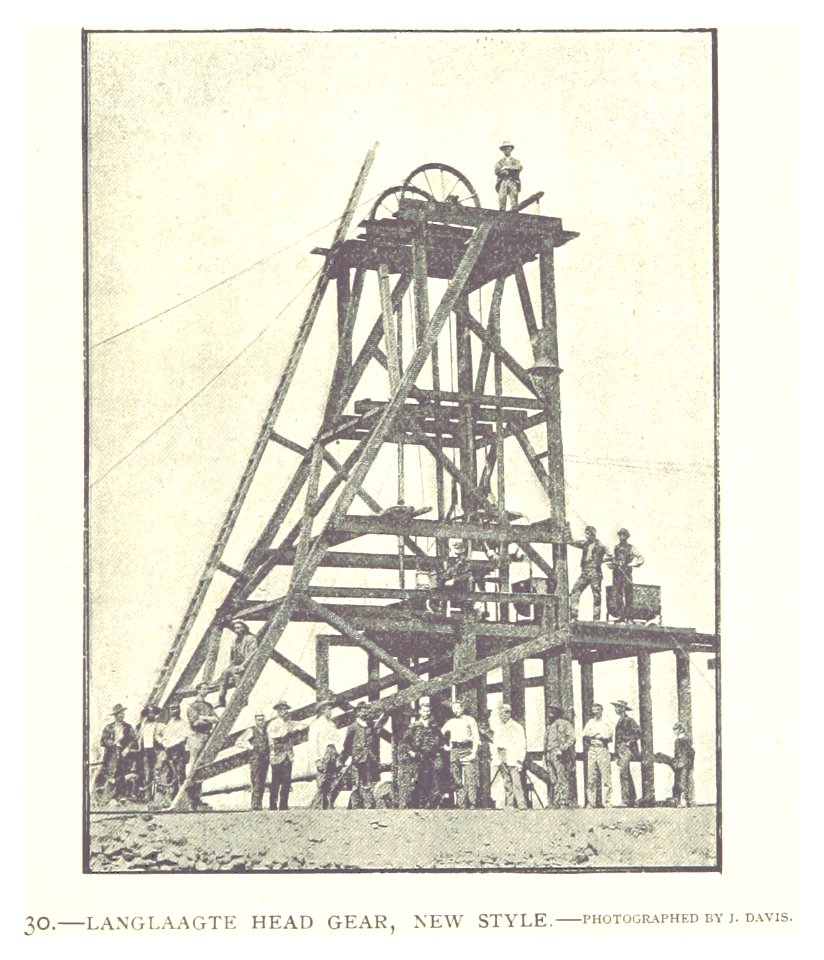 LANGLAAGTE GOLD MINING CO. head gear, new style