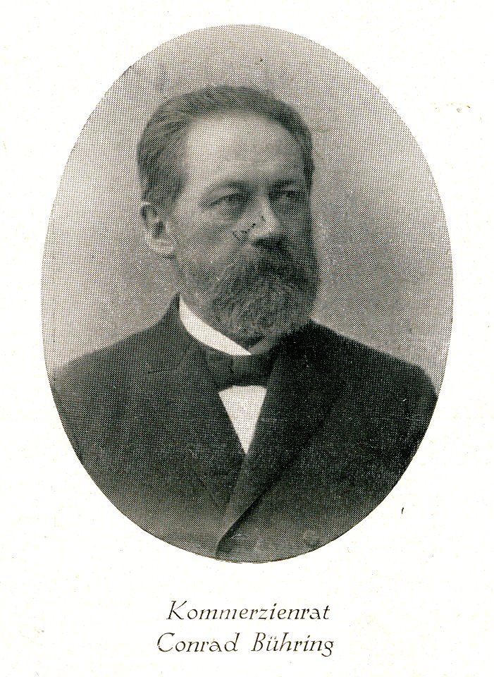 1893 verstorbener Kommerzienrat Conrad Bühring, Hannover, Portrait