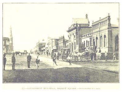 JOBURG (1893) Market Square, Government buildings photo