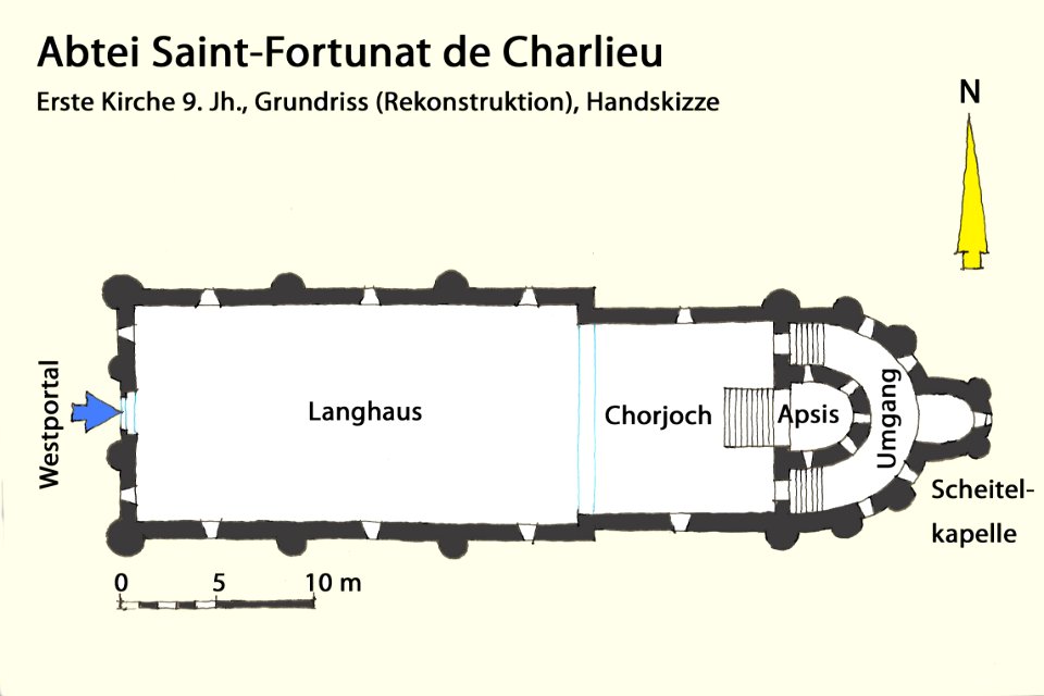 Charlieu, 1. Kirche, Grundriss.1