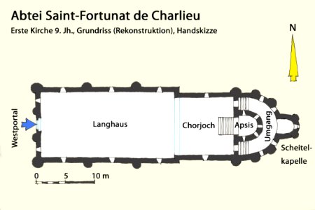 Charlieu, 1. Kirche, Grundriss.1