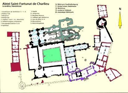Charlieu, Kloster, Grundriss.1