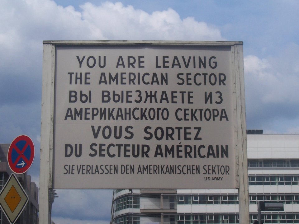 Checkpoint Charlie sign